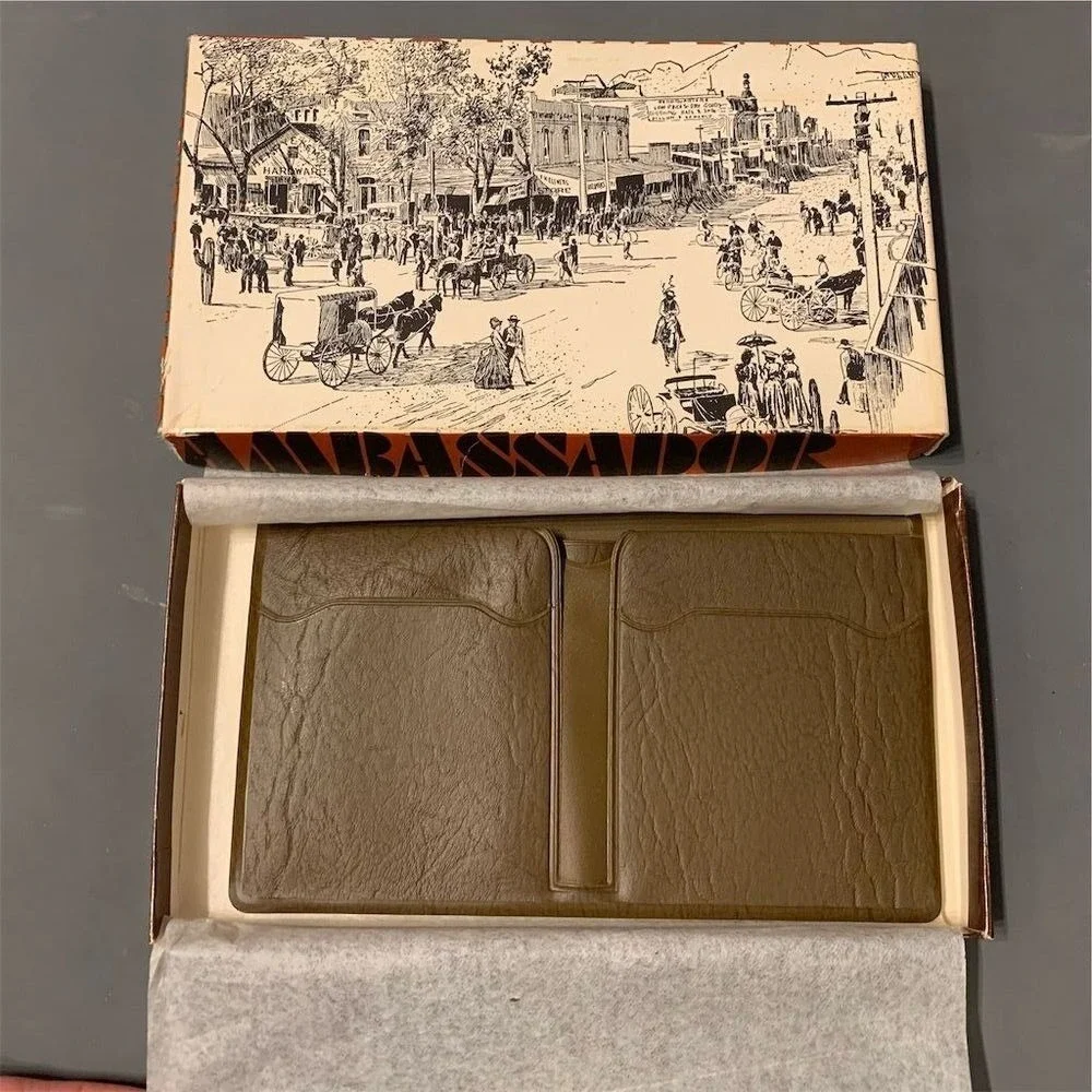 Vintage Ambassador‎ Ticket/Card Holder Wallet Collectible